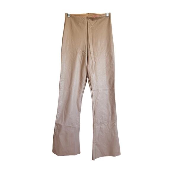 COMMANDO SAND FAUX LEATHER CROP FLARE PANTS - Picture 3 of 6